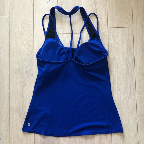 Fabletics Built In Bra Tank Top in Blue - Picture 3 of 8